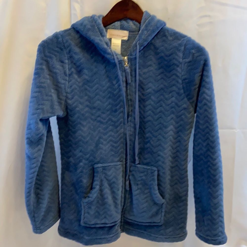 Stan‎ Herman small zipper fleece jacket blue